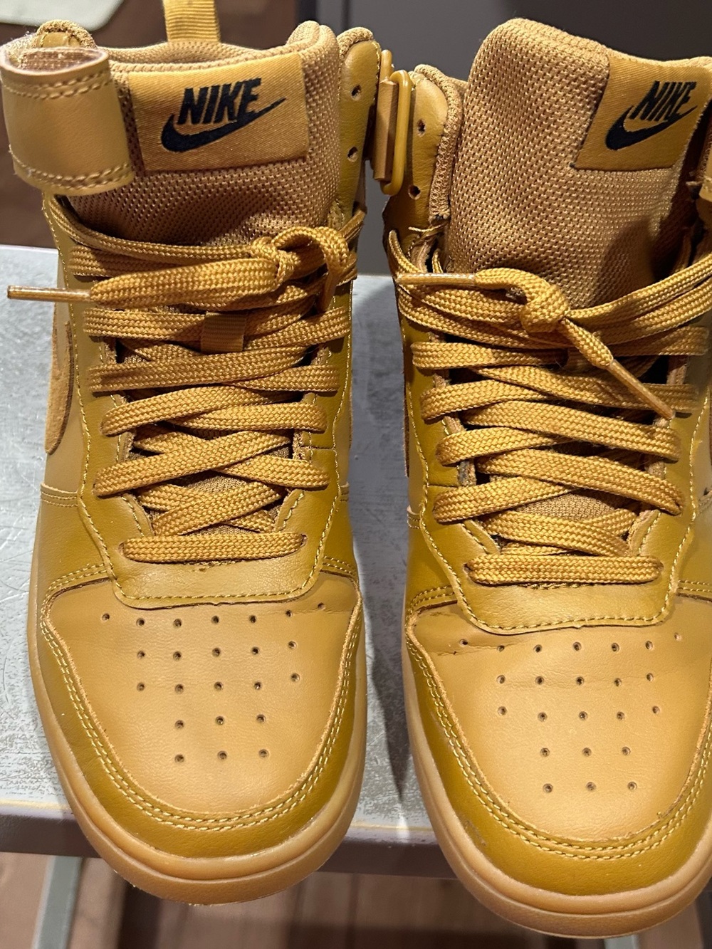 Nike Kids' Tan/Golden Brown Low-Top Sneakers